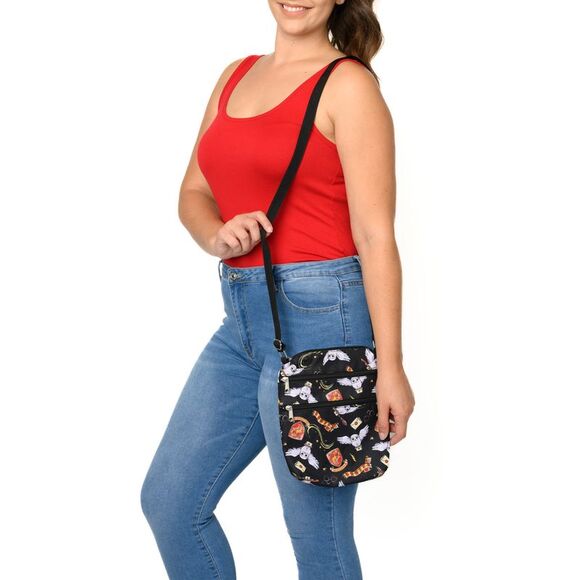 New Women's Harry Potter Weekender Duffel Bag & Crossbody Bag 2Pc Travel Set - Picture 7 of 10